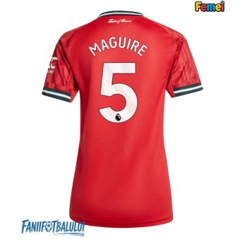 Manchester United Harry Maguire #5 Tricou Fotbal Replică 2025-26 Femei Acasa